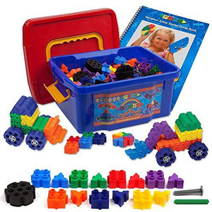 Morphun Juniors Starter Rainbow 400 Piece Construction Mega Pack