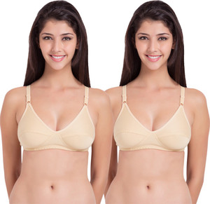 SOUMINIE by Belle Lingeries Soft Fit Cotton Non-Padded Dailywear Pack of 2 Women Full Coverage Non Padded Bra