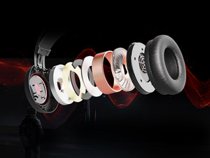 Red gear headphones top for mobile