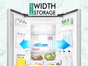 Hisense 507l french door fridge discount