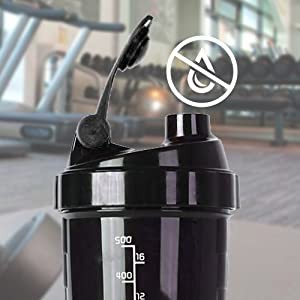 Boldfit Gym Spider Shaker Bottle 500ml with Extra Compartment, 100%  Leakproof Guarantee, Ideal for Protein, Preworkout and BCAAs, BPA Free  Material …