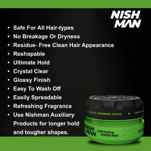 Nishman Hair Styling Tarantula Spider Web Effect Wax S2 – California Barber  Supply