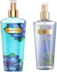 Victoria's Secret Fragrance Body Mist Set Aqua Kiss and Secret