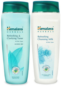 HIMALAYA Refreshing Clarifying Toner & Cleansing Milk Price in