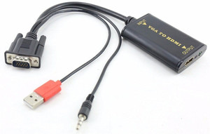 iConnect World HDMI Cable 0.01 m VGA Male to High Speed Female with Sound