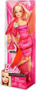 BARBIE Fashionista Barbie Hot Pink Dress Doll - Fashionista Barbie Hot Pink  Dress Doll . Buy Barbie toys in India. shop for BARBIE products in India.  Toys for 2 - 5 Years Kids. | Flipkart.com