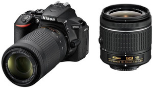 NIKON D5600 DSLR Camera Body with Dual Lens: AF-P DX Nikkor 18 – 55 MM F/3.5-5.6G VR and 70-300 MM F/4.5-6.3G ED VR