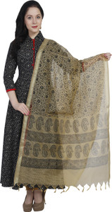 DUPATTA BAZAAR Cotton Silk Floral Print Women Dupatta