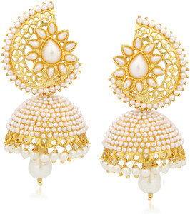 MEENAZ Jhumki Traditional For Girls Cubic Zirconia, Crystal Alloy Jhumki Earring