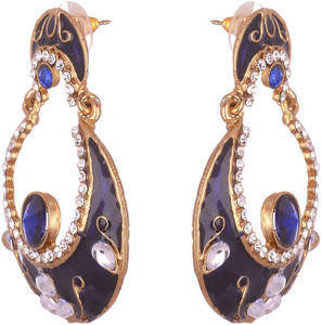Purple stone Beautiful Alloy Drops & Danglers