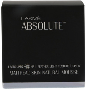 Lakmé Absolute SPF 8 Mattreal Skin Natural Mousse Foundation
