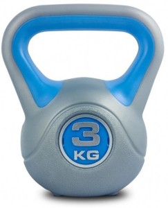 KOBO Fitness 3 Kg High Quality Imported for Gym Grey, Blue Kettlebell