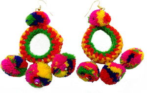 Gennext POM-POM Collection Cotton Dori Drops & Danglers