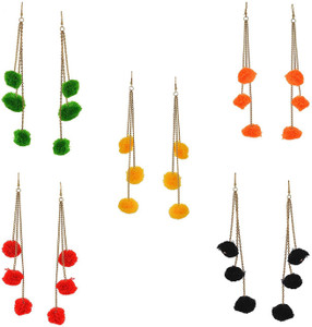 Bsquare 5 combo tassel earrings Fabric Tassel Earring