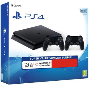 Sony PlayStation 4 (PS4) Slim 500 GB with Extra Dual Shock 4