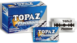 TOPAZ 200 Razor's Blades Platinum Sputtered Edges (10 tucks of 10 blades each)