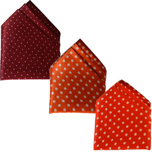 LOOPA Polka Print Polycotton Pocket Square