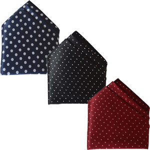 LOOPA Polka Print Polycotton Pocket Square