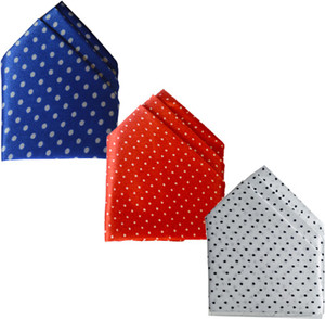 LOOPA Polka Print Polycotton Pocket Square
