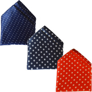LOOPA Polka Print Polycotton Pocket Square