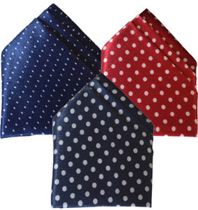 LOOPA Polka Print Polycotton Pocket Square