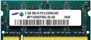 Samsung Genuine DDR2 GB (Single Channel) Laptop (Samsung DDR2