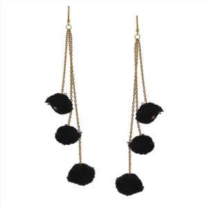 FashMade Pom Pom Fabric Drops & Danglers