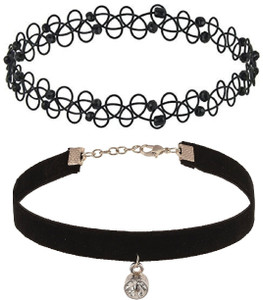 FashMade Pack Of 2 Fabric Choker