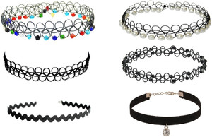 BNB Pack of 6 Fabric Choker