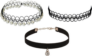 FashMade Pack Of 3 Fabric Choker
