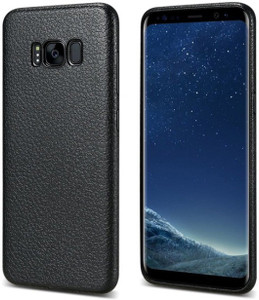 CASE CREATION Back Cover for Samsung Galaxy S8 Silicone Transparent Flexible Soft Black Border Corner protection with TPU Slim Back Case Back Cover