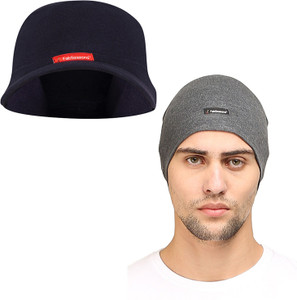 FabSeasons Solid Skull Cap Cap