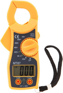 BALRAMA MT87 3 ½ Digits Portable LCD Mini Digital Clamp Meter Multimeter Electric AC DC Current Voltage Tester Voltmeter Ammeter Ohmmeter Ampere Ohm Diode Continuity Tester Transistor Meter Diagnostic Tool with Data Hold Digital Voltage Tester