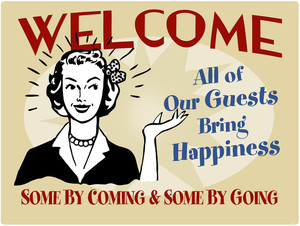 SEHAZ ARTWORKS WelcomeGuests Sign