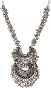 BNB Tribal Metal Afghani Boho Necklace - Bohemian Style/Turkish Gypsy Necklace For Women Alloy Necklace