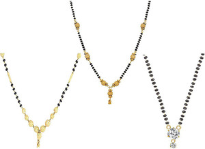 ZENEME Alloy Gold-plated Gold Jewellery Set