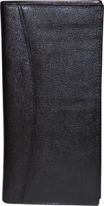 Style 98 Men Black Genuine Leather Wrist Wallet