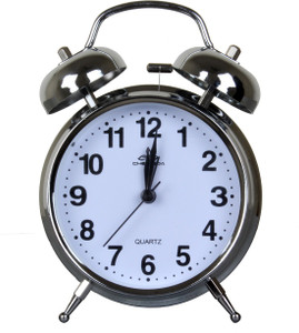 ONEKLIK Analog Steel- Twin Bell Alarm Clock