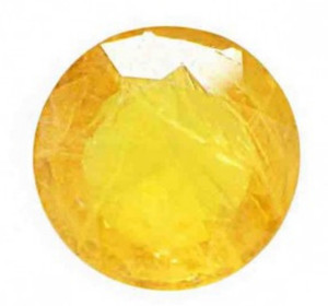 AJ Yellow Sapphire Stone Original Certified Loose Precious Pukhraj Gemstone 5.50 Ratti Sapphire Stone