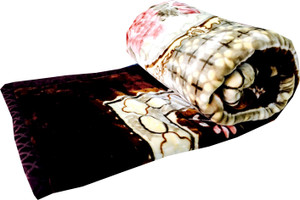 prakash gold Floral Double Blanket for Mild Winter - Buy prakash