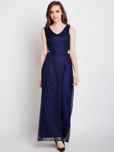 RARE Women Maxi Blue Full Length Dress
