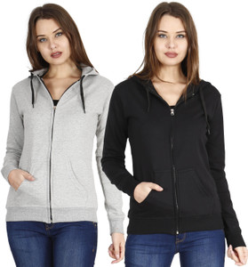 Fleximaa Full Sleeve Solid Women Sweatshirt