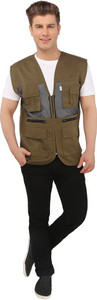 Ashdan Sleeveless Solid Men Jacket