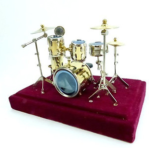 Miniature Drum Set Model - 19cm Detailed Musical Instrument For Display & Collections