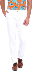 HalogenChinos Skinny Fit Men White Trousers