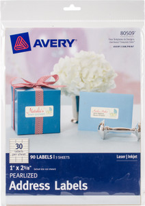 Pearlized Address Label Avery Dennison Address Labels 1