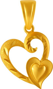 PC Chandra Jewellers Valentine's Day 22kt Yellow Gold Pendant