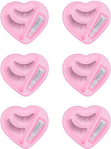 Majik Beautiful Eyelashes With Glue (Pack of 6 Pairs)