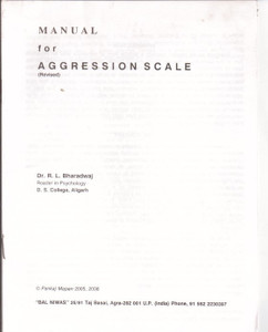 Manual For Aggression Scale: Buy Manual For Aggression Scale by DR. R.L ...