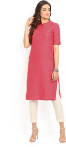 Aurelia Women Solid Straight Kurta